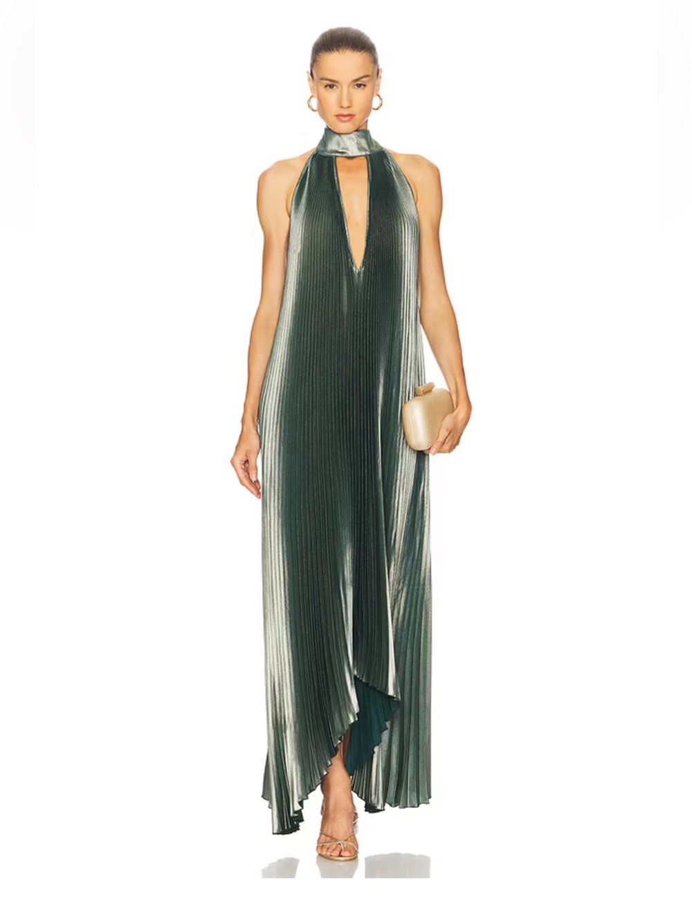 L’IDEE Opera Gown in beautiful metallic New with tags! Size 6